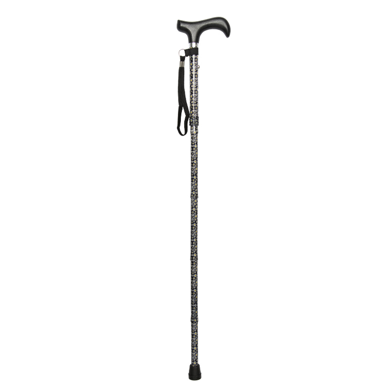Daisies Adjustable Folding Walking Stick WalkingSticks.co.uk