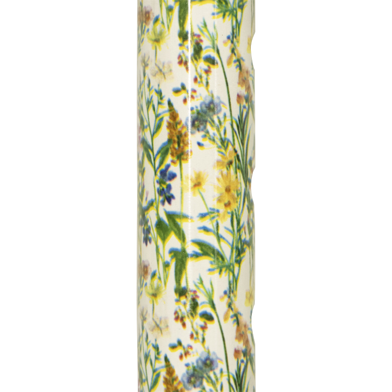 Ziggy Wildflowers Height-Adjustable Walking Stick with Derby Handle