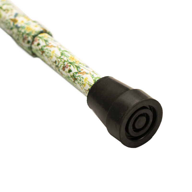 Ziggy Wildflowers Height-Adjustable Walking Stick with Derby Handle