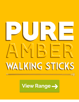 Walking Sticks with Pure Amber Colour