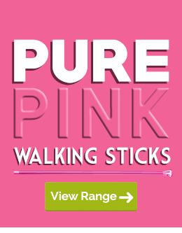 Our Walking Sticks with Pure Pink Colouring