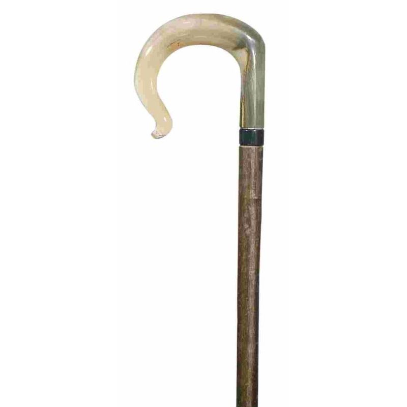 Ram's Horn Crook Walking Stick