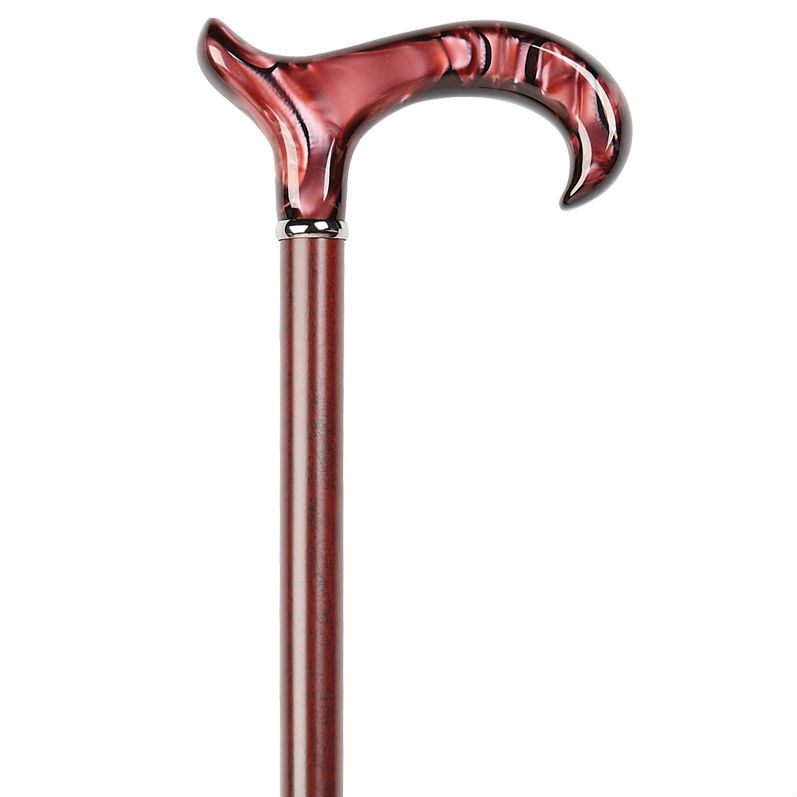 Ruby Red Derby Handle Dress Cane
