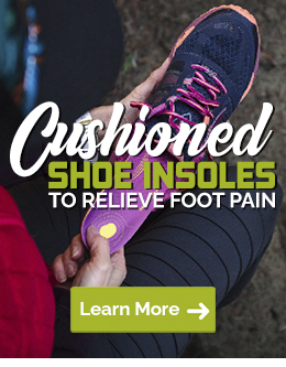 Shoe insoles to cushion your feet and reduce pain while walking