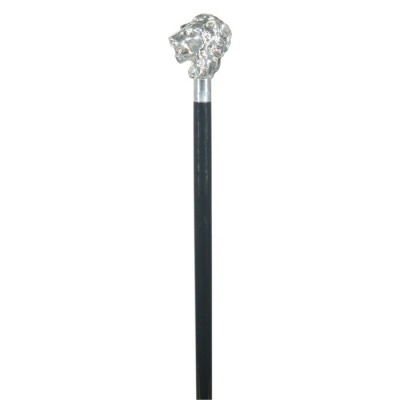 Silver-Plated Lion Cane
