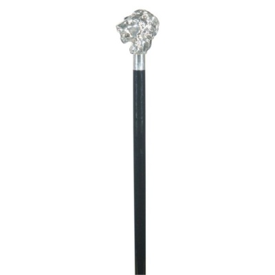 Silver-Plated Lion Cane