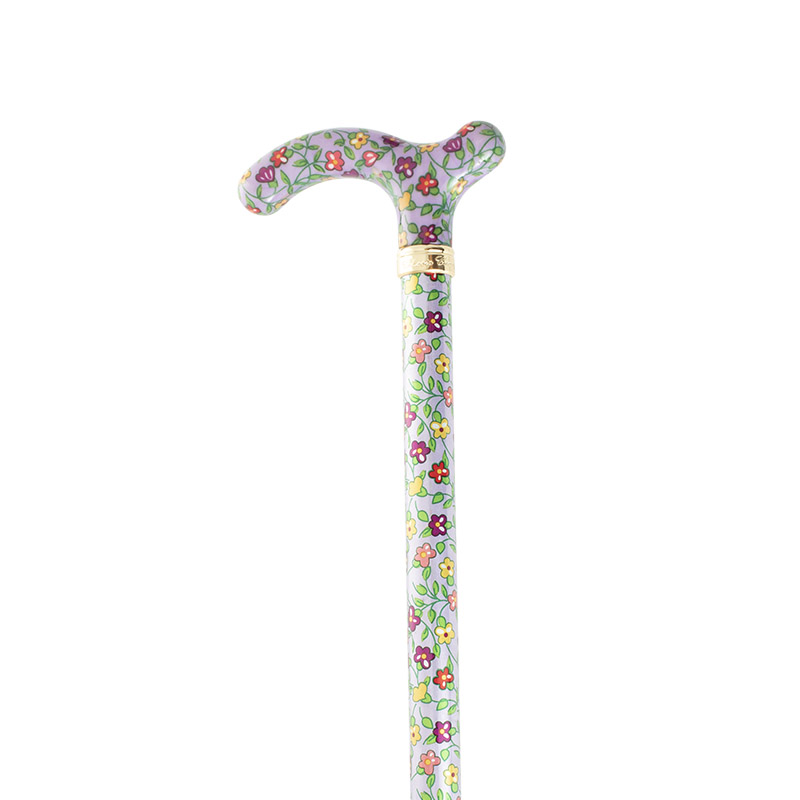 Click here to shop now Slimline Extending Lilac Floral Chelsea Cane