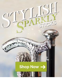 Stylish Sparkly Walking Sticks