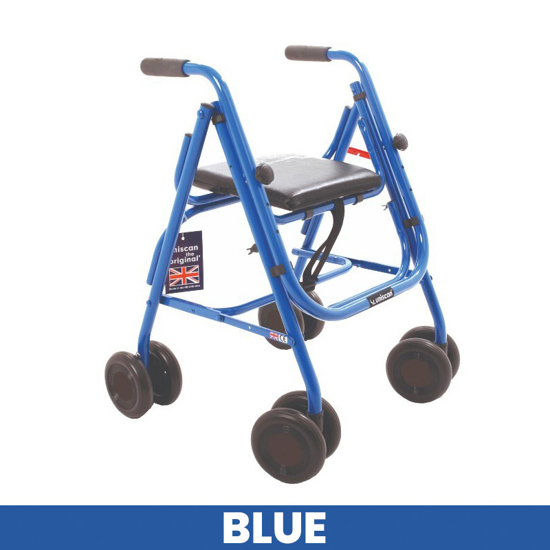 Height-Adjustable Rollators with Seats