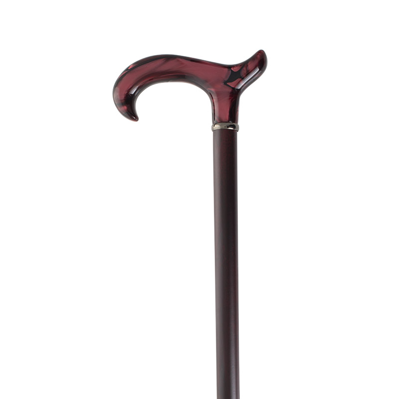 Ruby Red Derby Handle Dress Cane