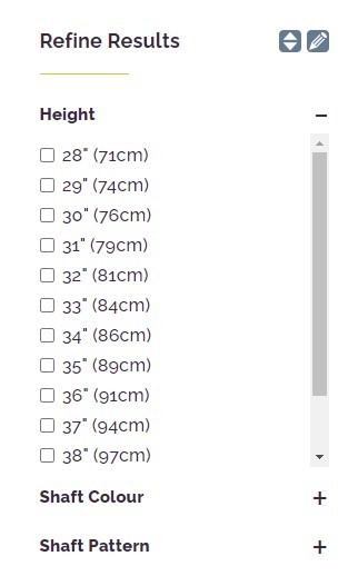 WalkingSticks.co.uk Refine Block with Height Open