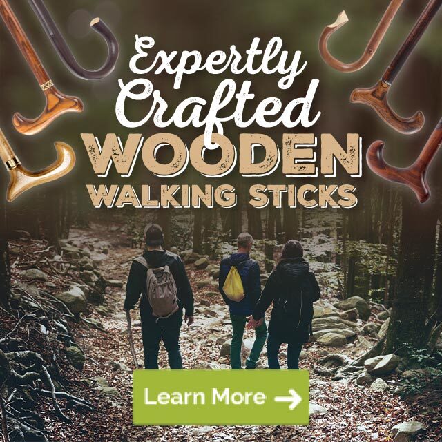 Expertly Crafted Wooden Walking Sticks